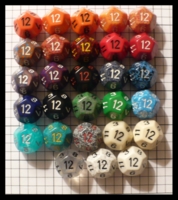 Dice : Dice - 12D - ZZ Group Misc Chessex 1 Class Photo - FA collection buy Dec 2010